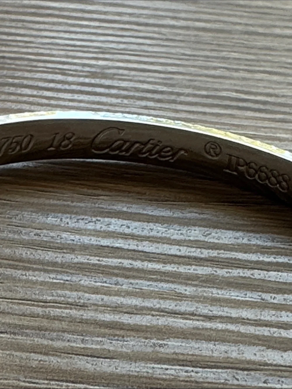 Men's Silver-Tone Screw Motif Bangle Bracelet